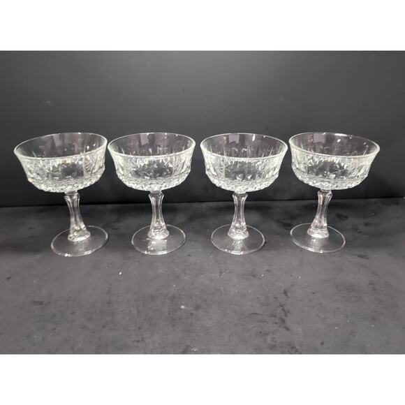 Wheaton Glass House Cotillion Set, Vintage Champagne Sherbet Glasses, Set of 4 - Picture 3 of 9
